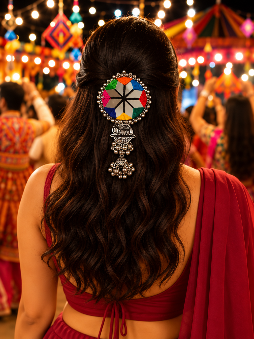 Multicolour Braided Parandi Hair Accessory