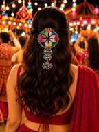 Multicolour Braided Parandi Hair Accessory