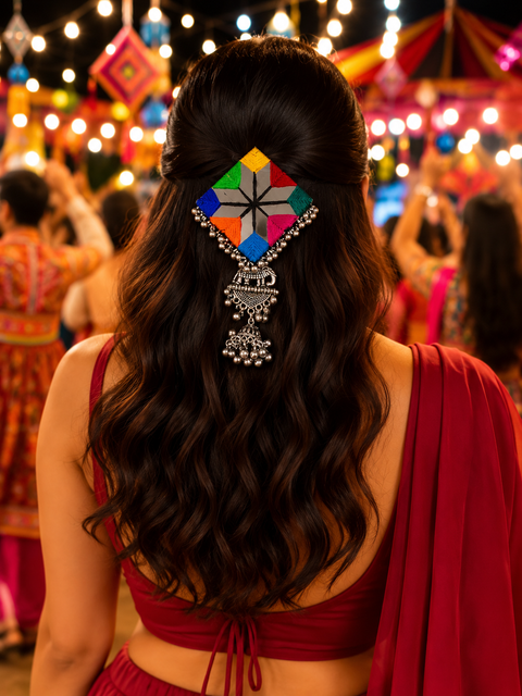 Multicolour Braided Parandi Hair Accessory