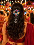 Multicolour Braided Parandi Hair Accessory