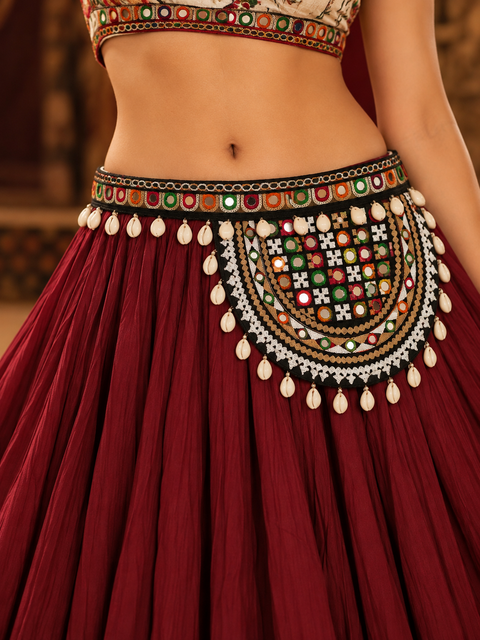 Garba Glam Navratri Kamar Mobile Holder | Embroidered Waist Phone Pouch