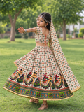white dandiya Chaniya Choli