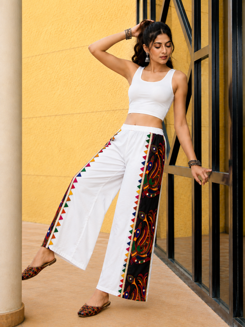 Navrang Mayuri White Pant