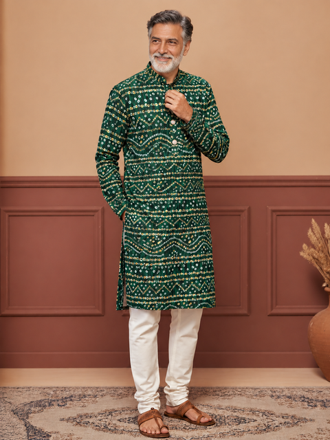 Desi Boyz – Bandhani Print Kurta for Men