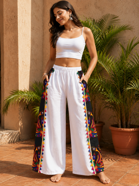 Navrang Mayuri White Pant