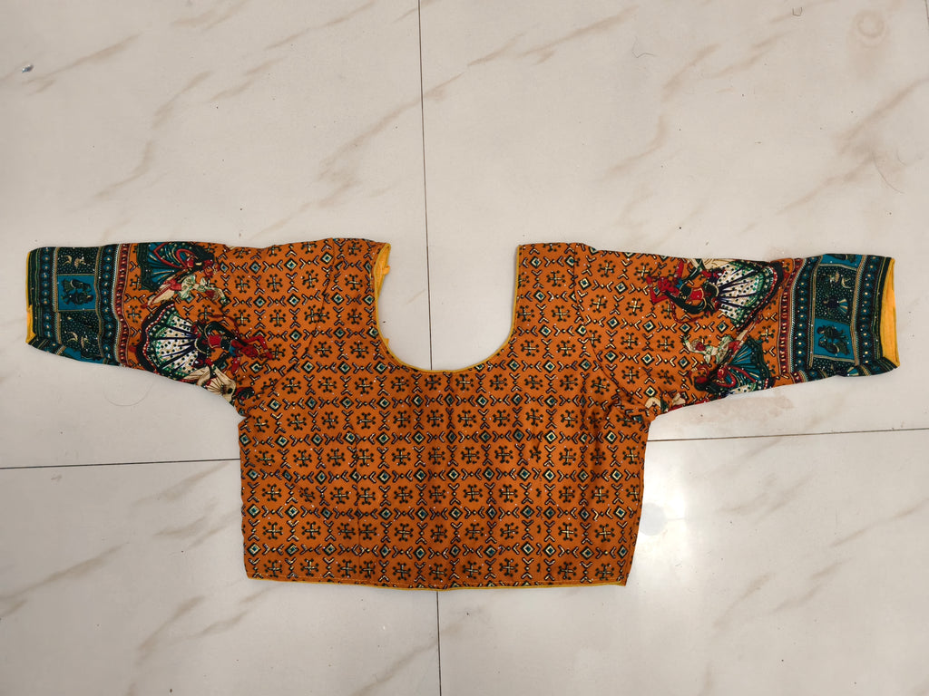 Orange Gopis Dancing Chania Choli product shot