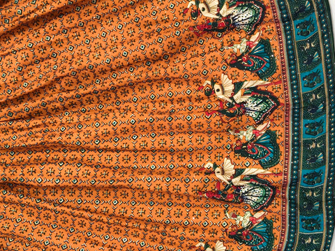 Orange Gopis Dancing Chania Choli product shot