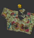 Green Blouse with Floral Pattern