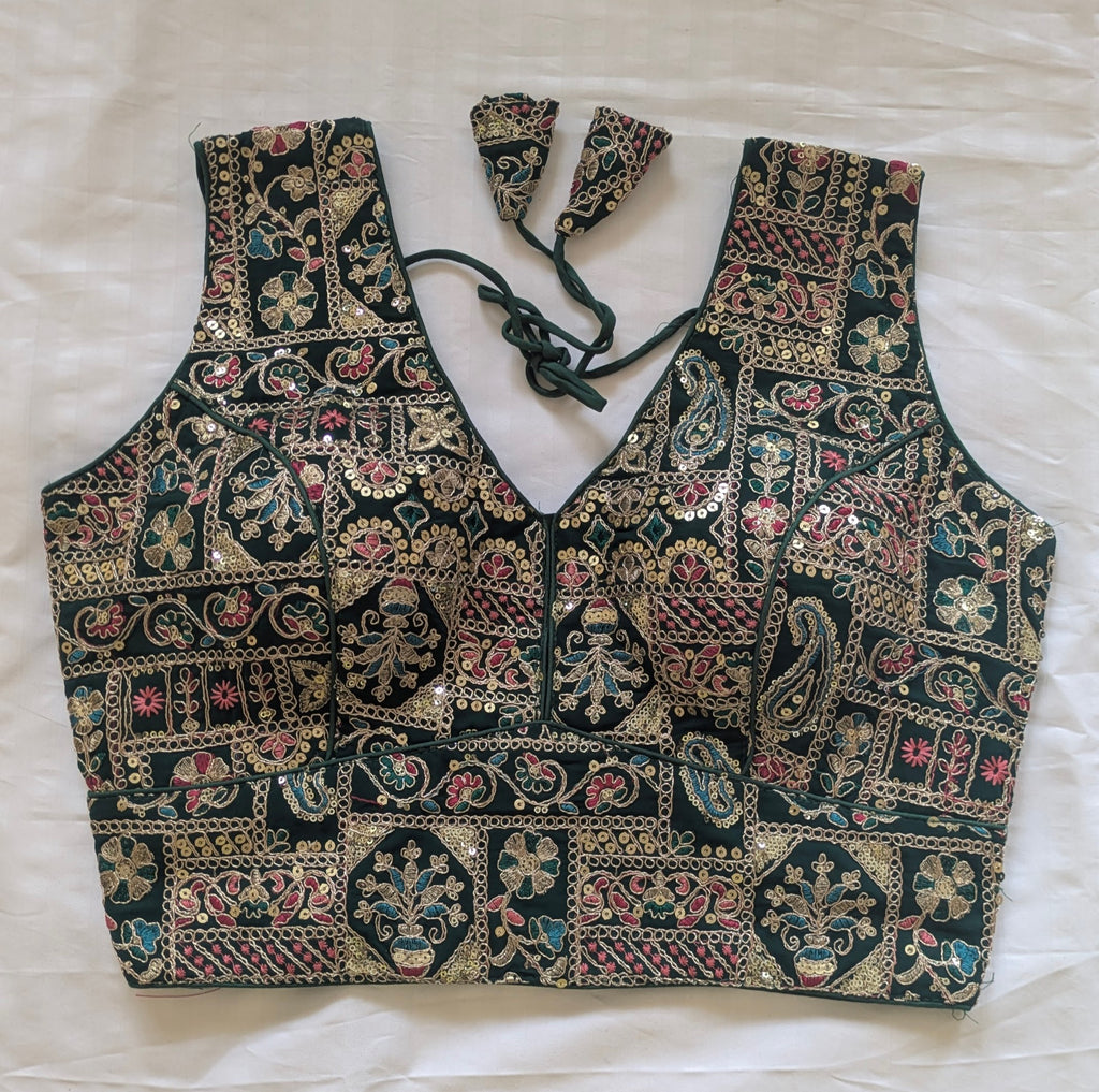 Sequin Sleeveless Blouse