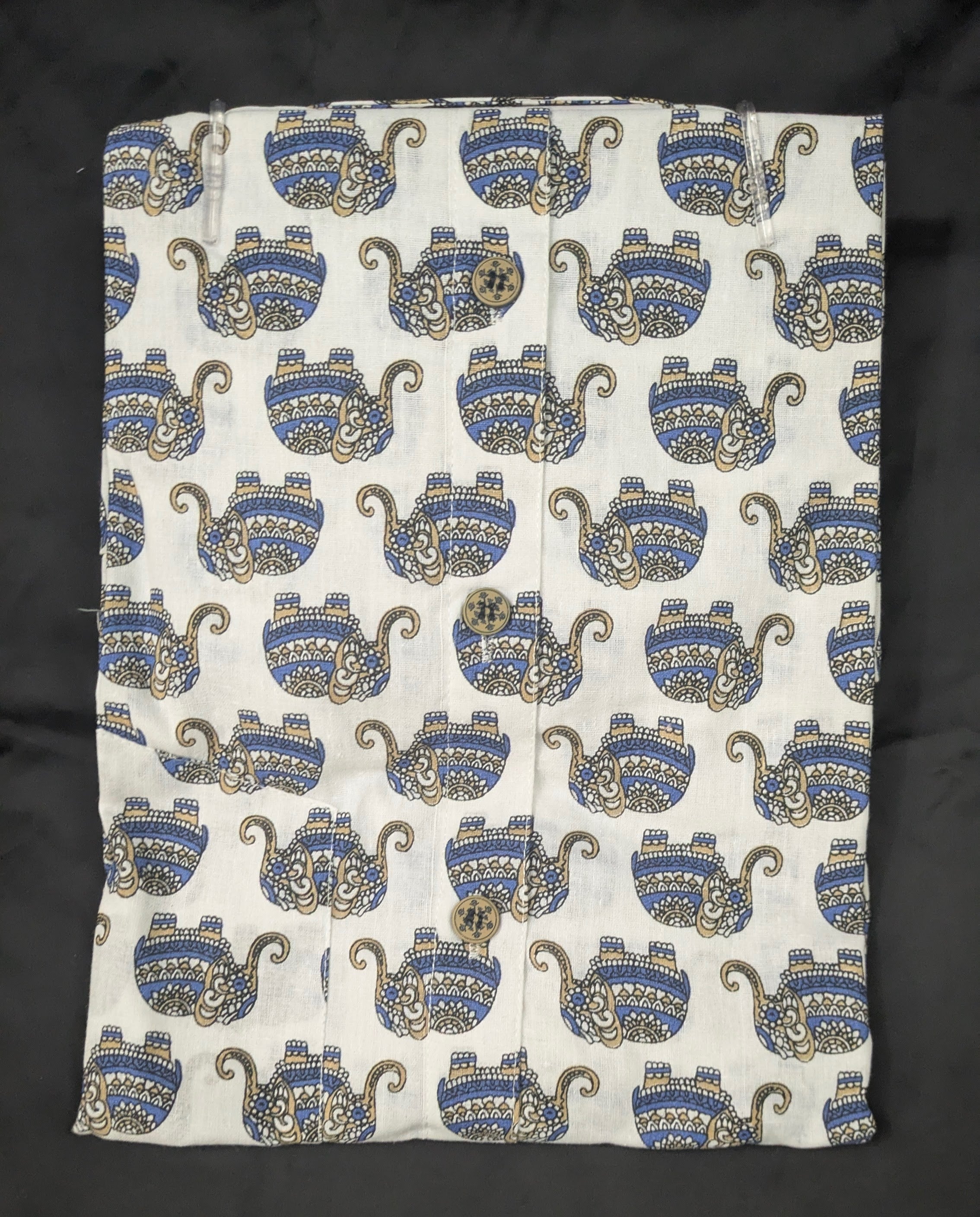 Folk Elephant Print Shirt
