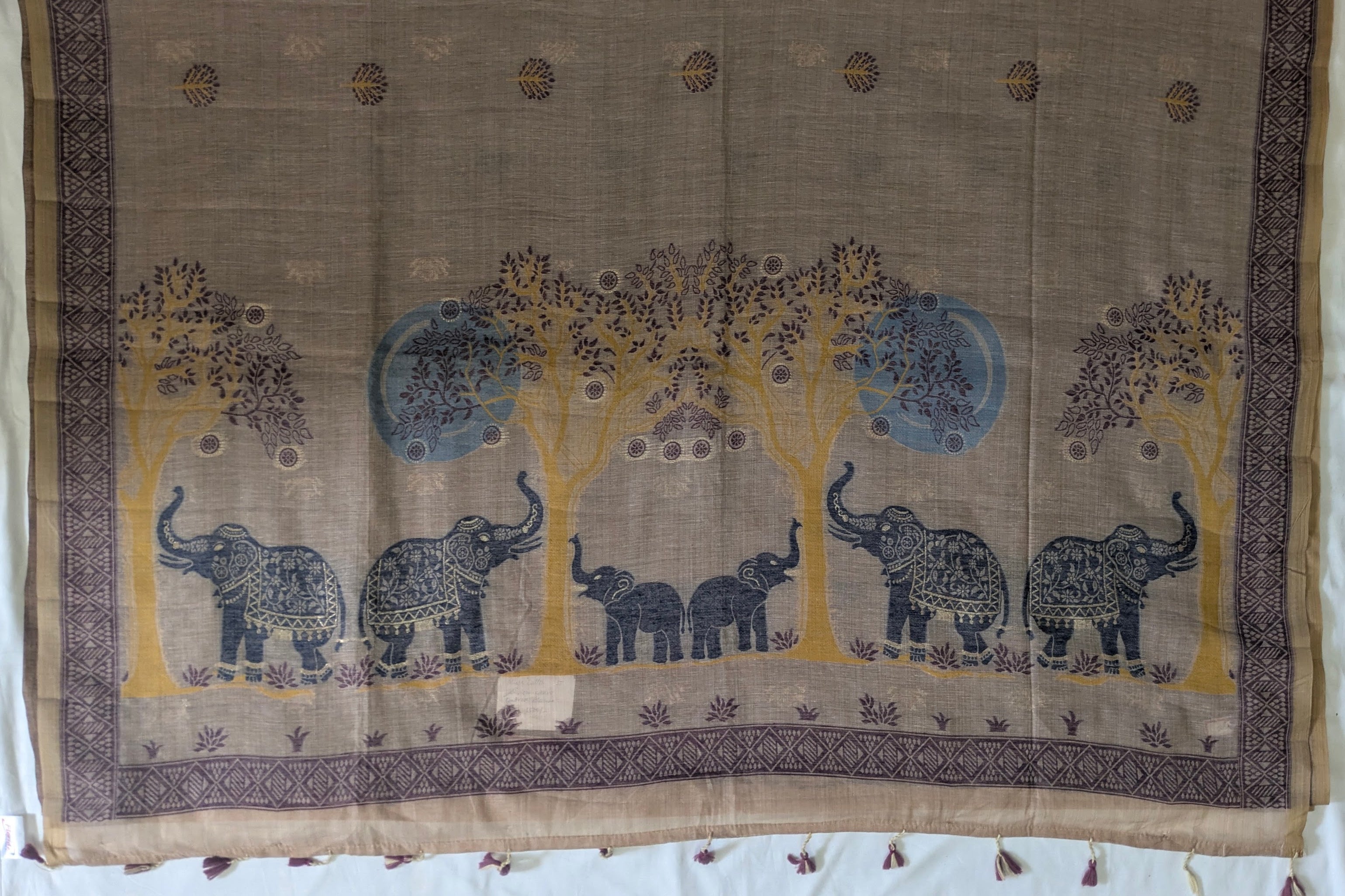Muga Cotton Saree