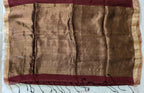 Madhur Maroon Linen Saree
