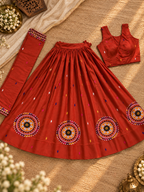 Rang Rasiya Chania Choli complete set flat lay