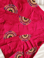 Rani Raas lehenga mirror-work detail