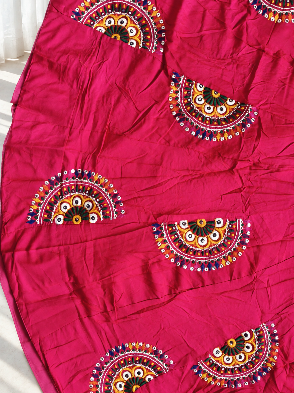 Rani Raas lehenga front detail
