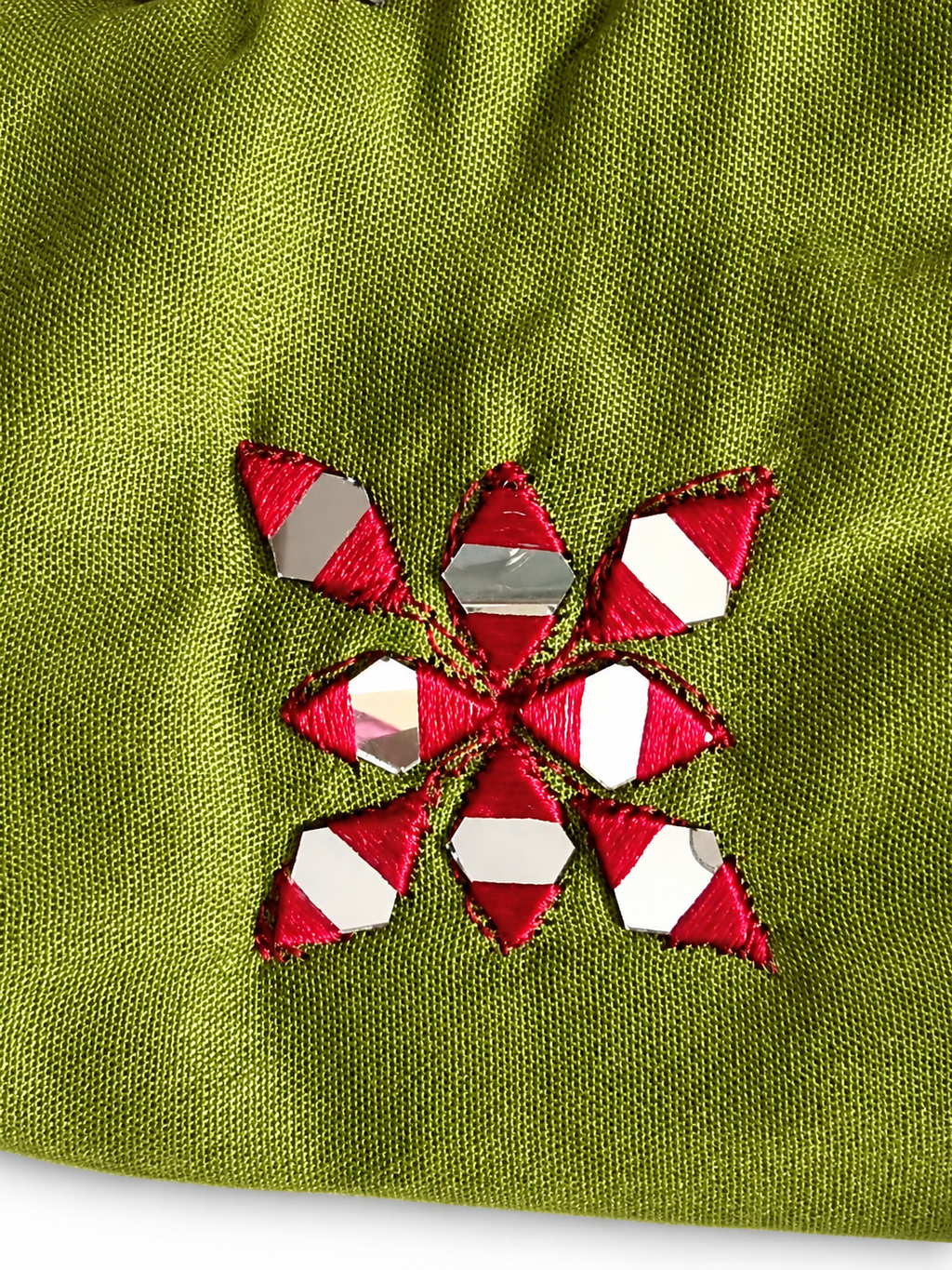 Small mirror work detail