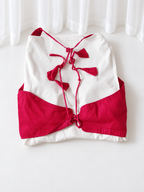 Pink blouse back view