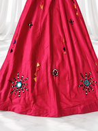 Ghagara embroidered motif detail