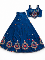 blue triangle elephant corset blouse chania choli product detail