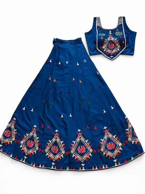 blue triangle elephant corset blouse chania choli product detail