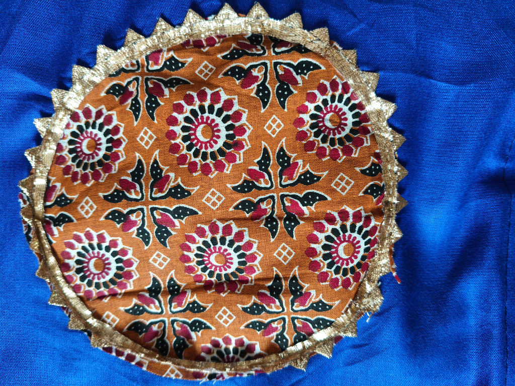 Festive lehenga skirt border and finish detail
