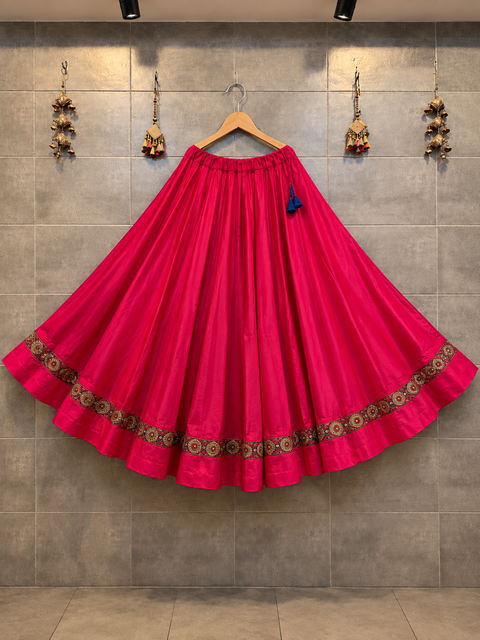 Festive reversible lehenga skirt full product view