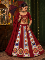 Elephant Motif Navratri Chaniya Choli Set