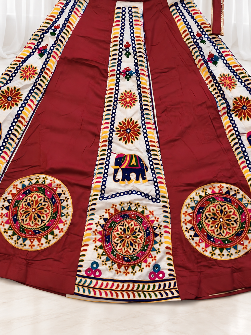 Elephant Motif Navratri Chaniya Choli Set
